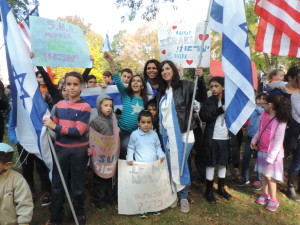 A community rallies in support of Israel © 2015 Karen Rubin/news-photos-features.com