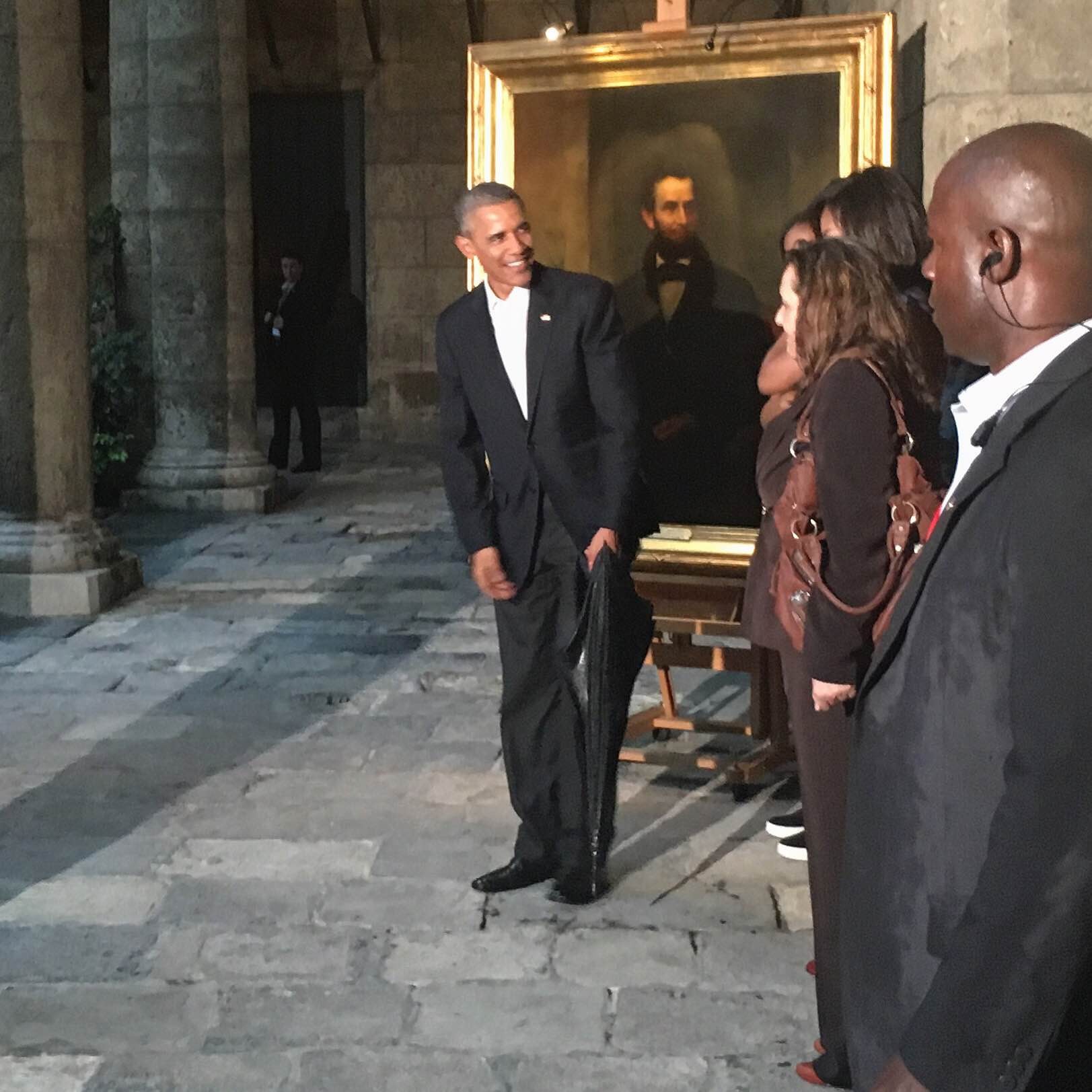 President Obama during his historic visit to Cuba (Pool photo).