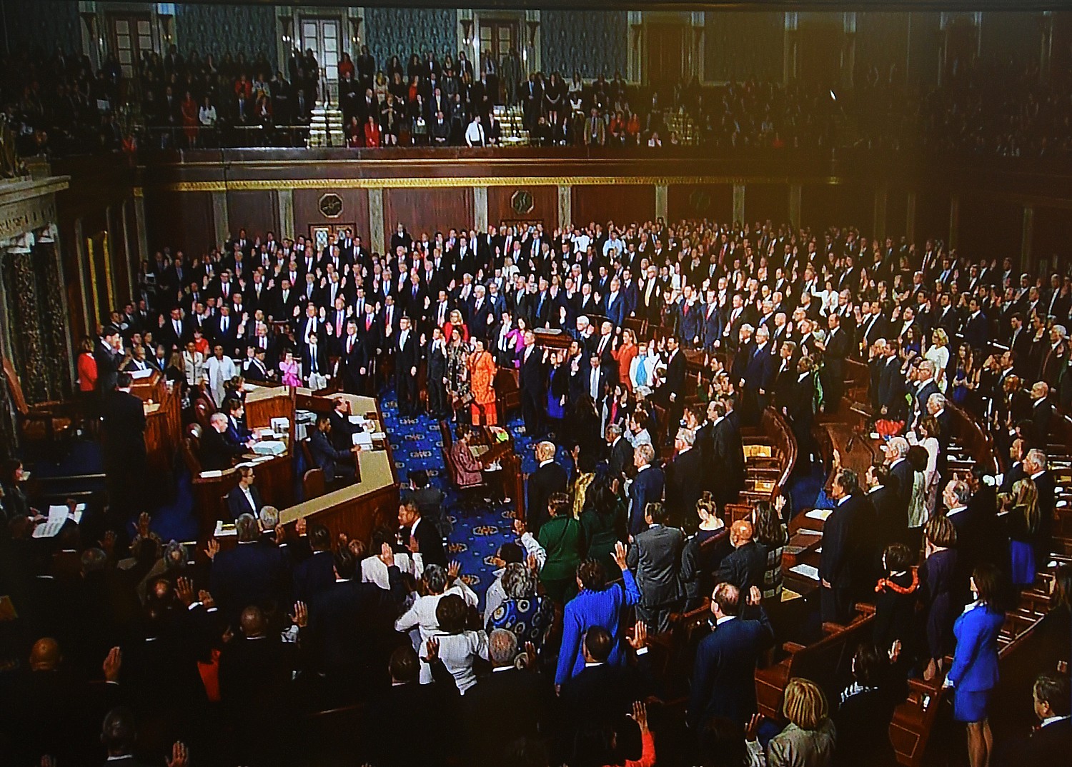 Members of the 115th Congress take oath © 2017 Karen Rubin/news-photos-features.com
